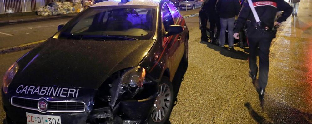 Un controllo dei carabinieri
