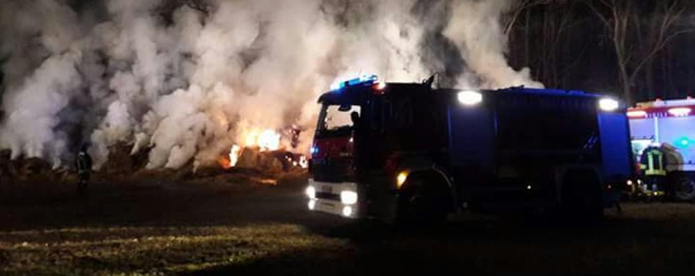 I vigili del fuoco al lavoro