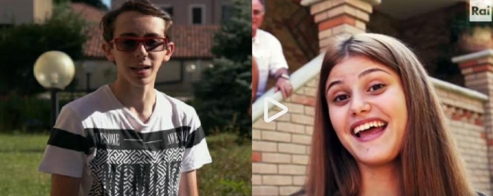 Protagonisti del reality Il Collegio su Rai2: Davide Erba di Monza e Jenny De Nucci di Limbiate