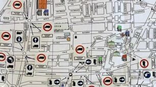 Muggiò, mappa tir off limits: particolare del centro città