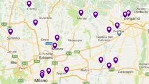 Allarme smog, la fotografia di Monza Brianza e Lombardia nei dati Arpa del 30 gennaio 2017: il viola è l’ultimo colore della soglia d’allarme