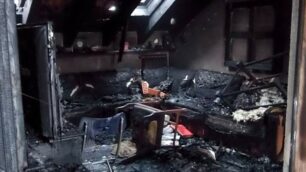 Cesano Maderno: i danni nell’appartamento andato a fuoco