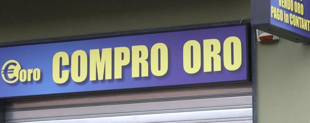 Un negozio “compro oro”