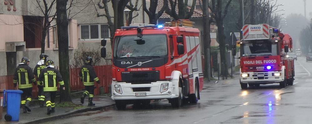 I vigili del fuoco a DesioFoto Edoardo Terraneo