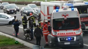 Incidente in Valassina a Carate Brianza domenica pomeriggio - foto Edoardo Terraneo