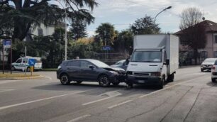 incidente lungo la sp 7 a Lesmo