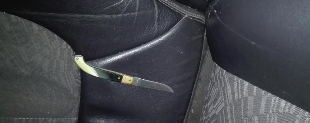 Il coltello trovato nella Mercedes