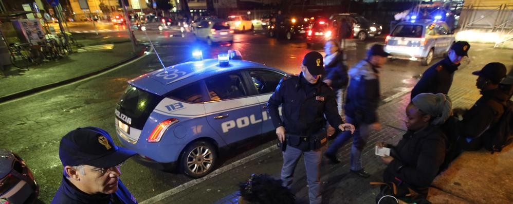 Un controllo della polizia