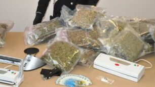 Seregno, il sequestro di 14 chili di marijuana