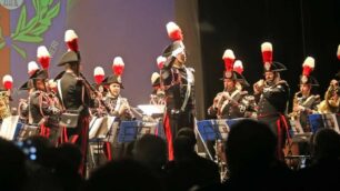 Un momento del concerto della Fanfara