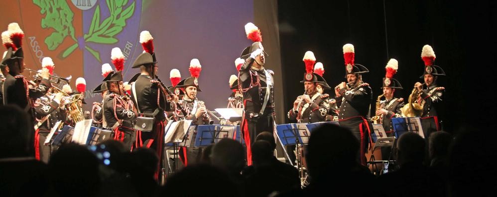Un momento del concerto della Fanfara