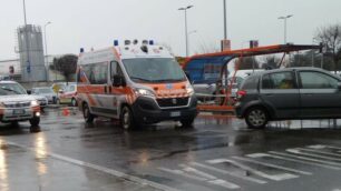 Il luogo dell’incidente a Carate