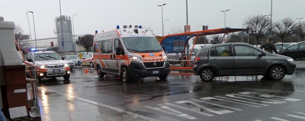Il luogo dell’incidente a Carate