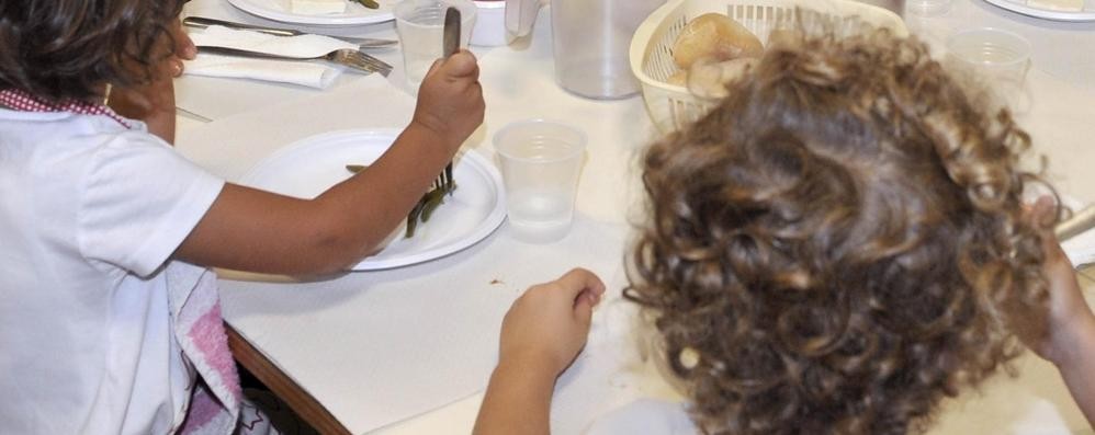 Una mensa scolastica in una immagine di archivio