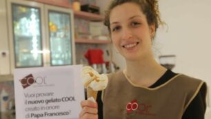 Monza, il gelato per Papa Francesco della Gelateria Cool