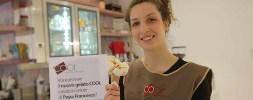 Monza, il gelato per Papa Francesco della Gelateria Cool