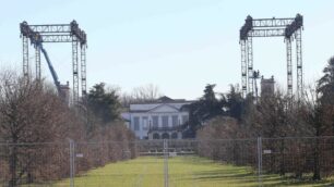 Lavori in corso al parco per il Papa a Monza