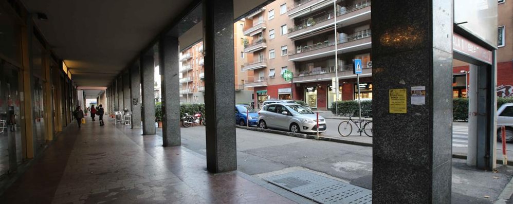 La via Cavallotti, a Monza, teatro dell’episodio
