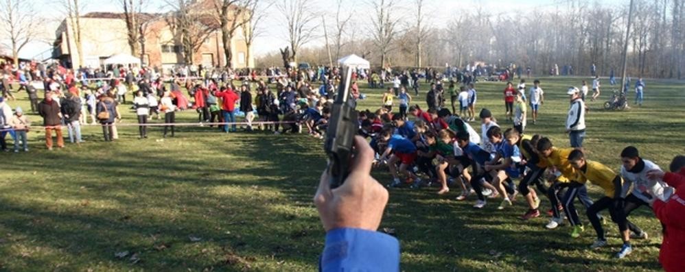 Monza, la partenza di una corsa alla Cascina San Fedele