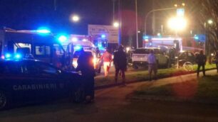 Lesmo incidente frontale sera 13 marzo - foto Edoardo Terraneo