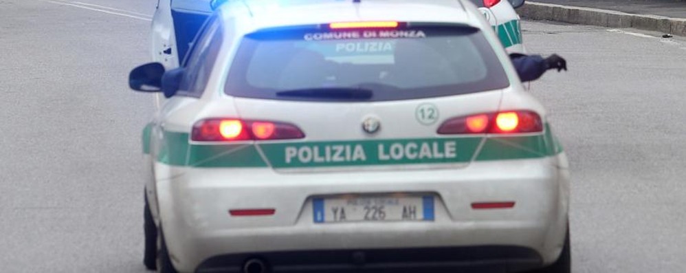 Una pattuglia della polizia locale