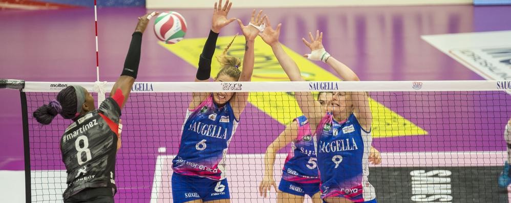 Volley, Saugella Team a muro sulla Mvp Martinez