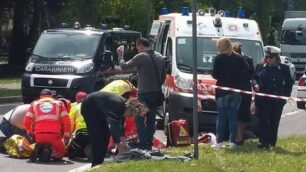 CARATE investimento pedone viale Brianza