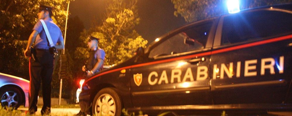 Un controllo dei carabinieri