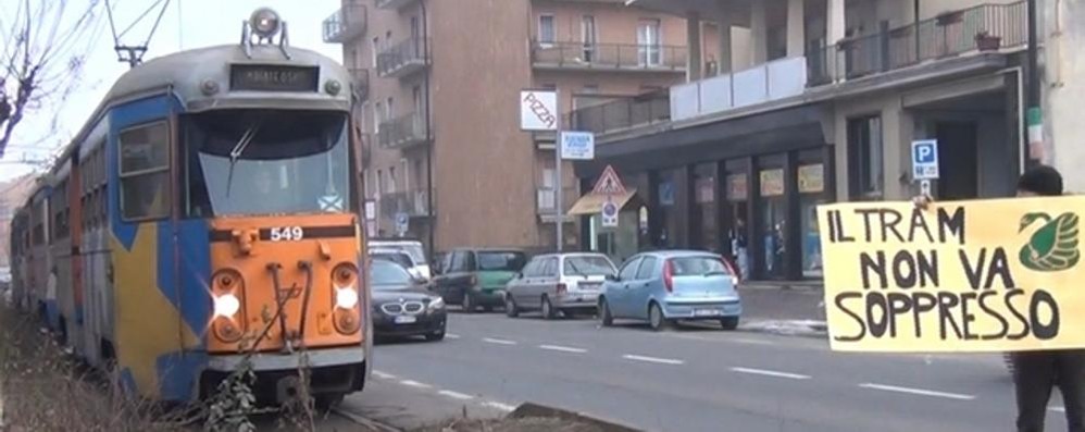 Il tram Milano-Limbiate ele proteste del 2012