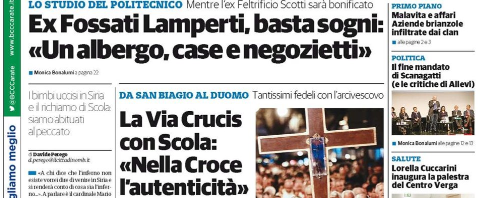 prima pagina cittadino giovedi' 6 aprile 2017