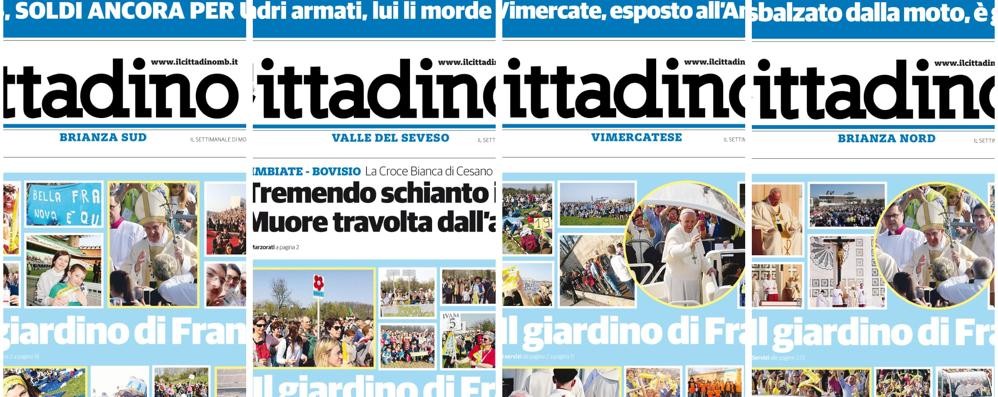 Le prime pagine del Cittadino in edicola sabato 1 aprile