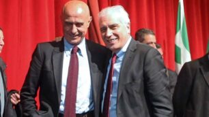 Monza, il ministro Marco Minniti con il sindaco Roberto Scanagatti all'Urban Center