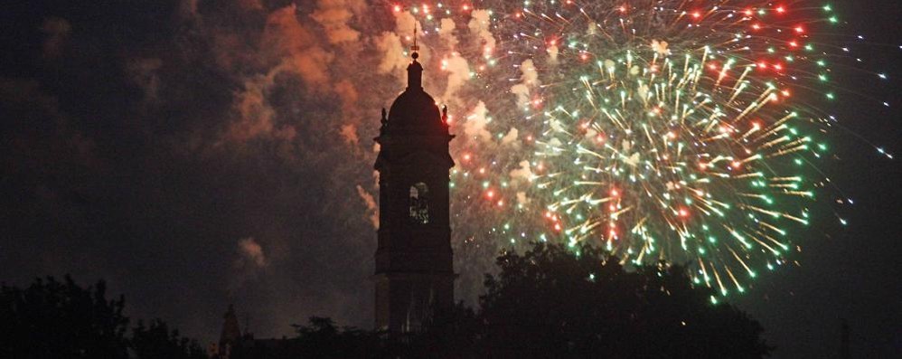 Monza Fuochi artificio festa san Giovanni