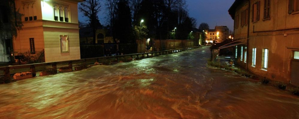 Monza Piena fiume Lambro