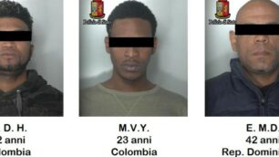 I tre arrestati