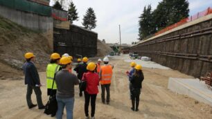 Sopralluogo al cantiere per la tangenziale dell’ospedale di Monza
