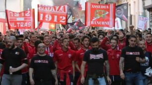 Monza, la  festa promozione del Calcio Monza