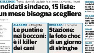 prima pagina cittadino giovedi' 11 maggio 2017