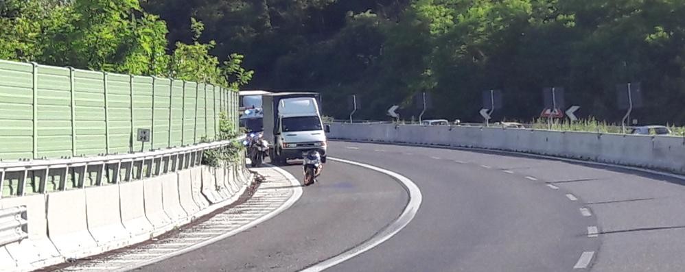 Incidente stradale a Briosco sulla Valassina in direazione nord