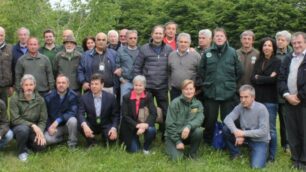 Un gruppo di guardie ecologiche volontarie riunite a Seregno