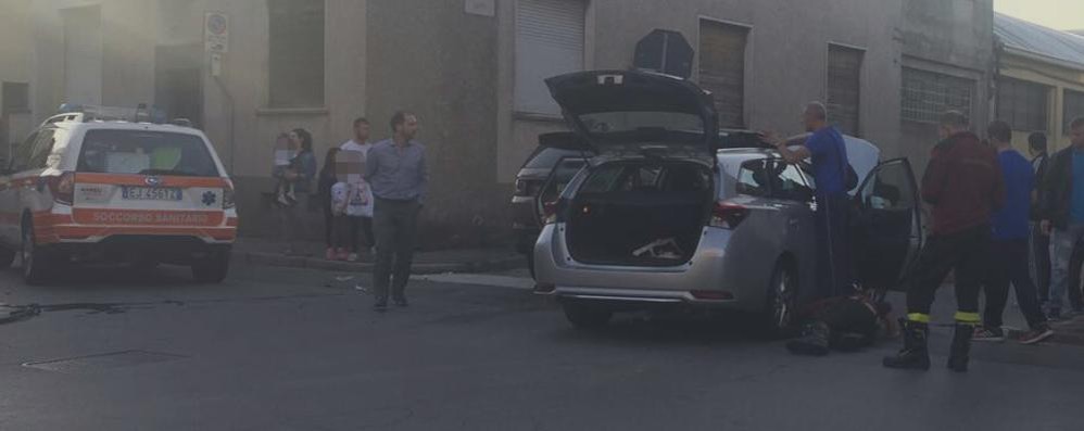 Incidente in via Goito a Lissone
