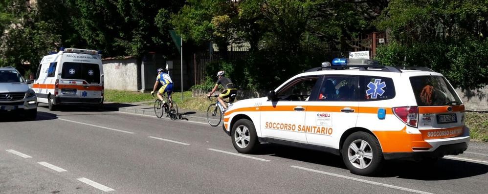 Carate malore in bicicletta (non faceva parte del gruppo di ciclisti)