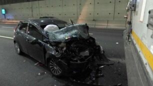 Un incidente nel tunnel di viale Lombardia
