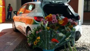 I mazzi di fiori sequestrati
