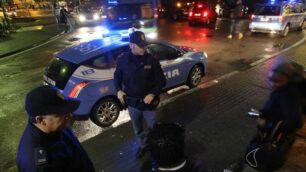 Un controllo della polizia di Monza
