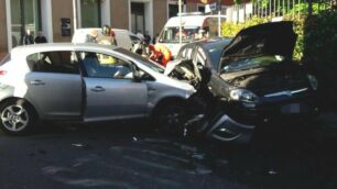 Incidente a Monza domenica 7 maggio via Goldoni via Guerrazzi - foto Terraneo