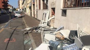 Arcore: i danni delle esplosioni alla Bpm di via Casati