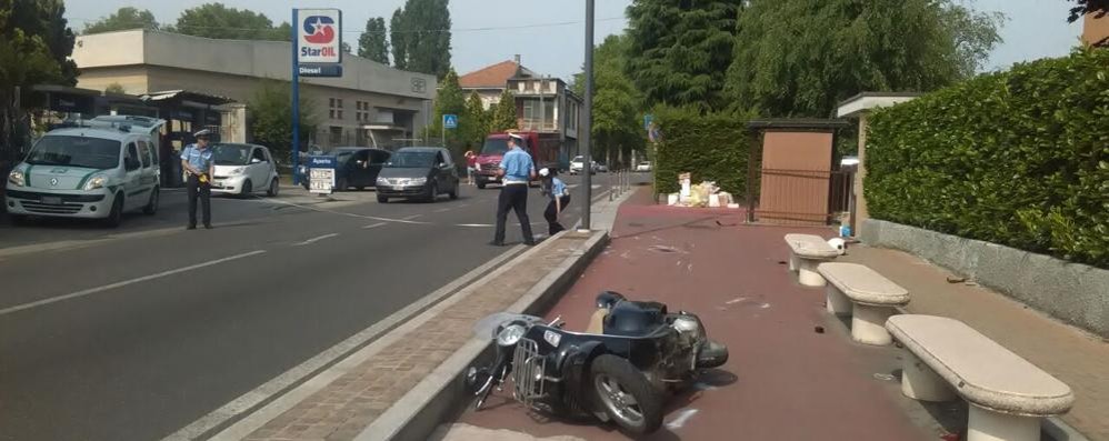 Incidente stradale Cesano Maderno venerdì 9 giugno