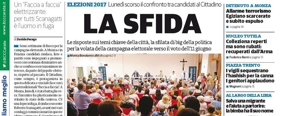 prima pagina cittadino giovedi' 1 giugno 2017