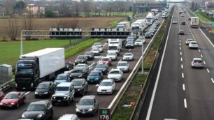 Traffico sulla A4 tra Trezzo e Agrate